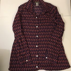 Tommy Bahama Blue Long Sleeve Button-Down Shirt S